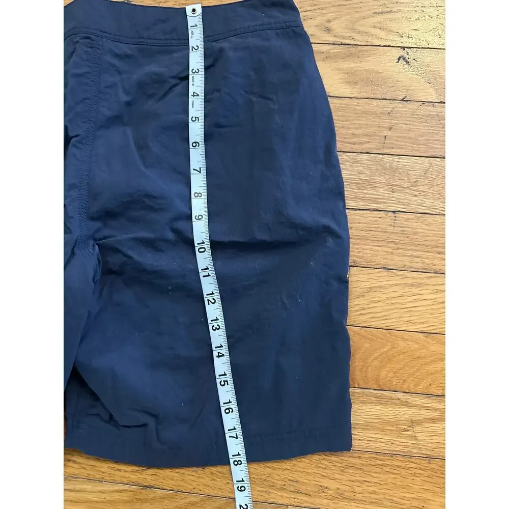 J.Crew Swim Trunks Men’s Size 32 Navy Blue Board Shorts Drawstring Beach